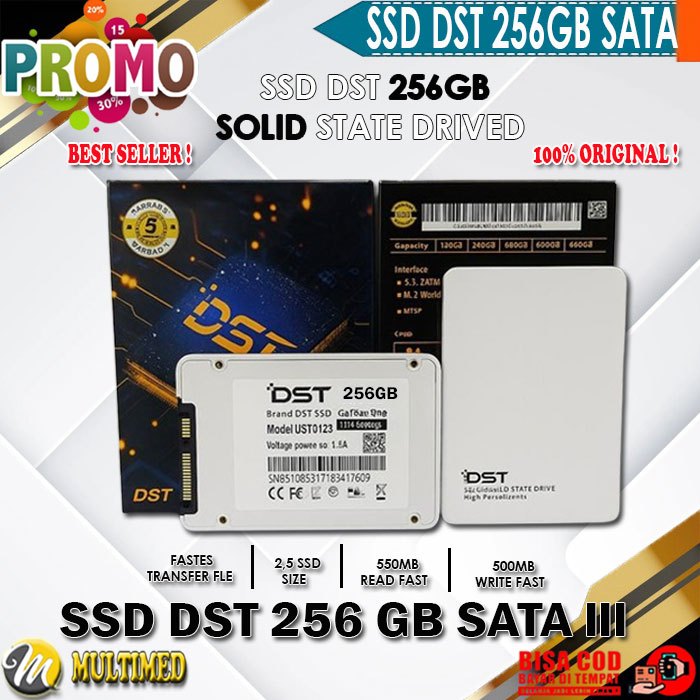 PROMO SSD 256GB DST Sata III 7mm / 2,5"