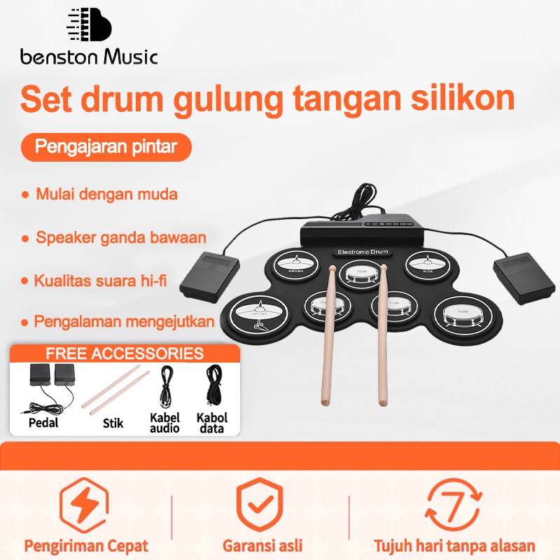 Benston Music- Drum Set/Drum Rumahan untuk Anak-anak dan Pemula