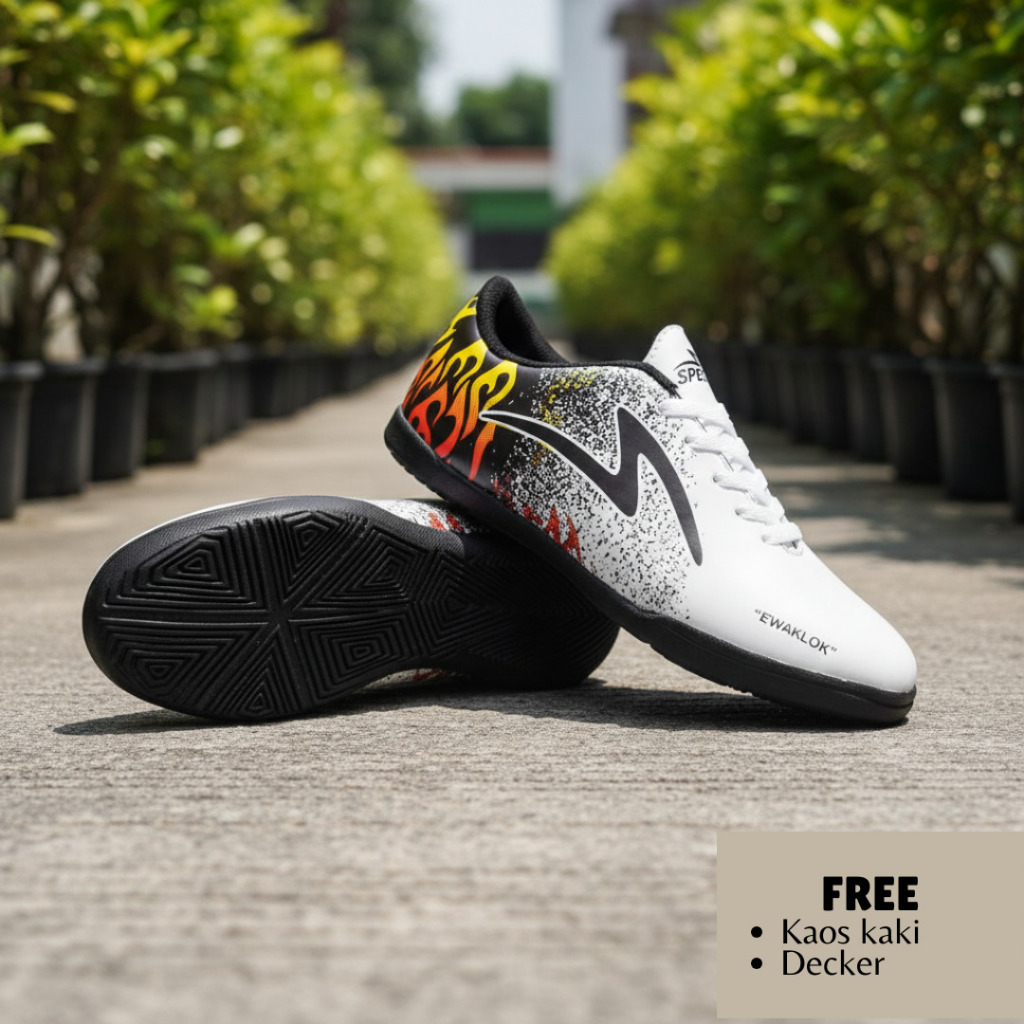 Sepatu futsal Anak Specs Ewaklok Size 33 34 35 36 37 38 Sepatu Futsal Specs Paket Hemat ewaklok