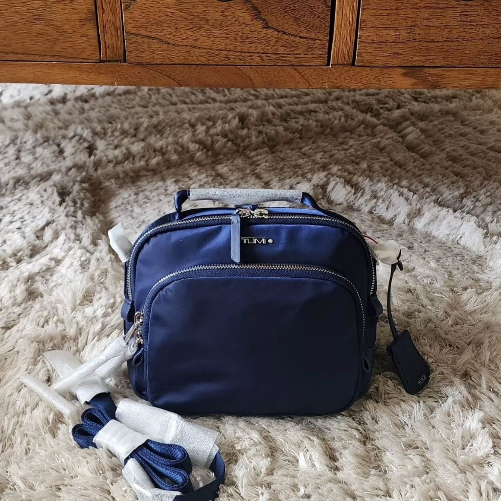 tas selempang cewek tumii blue loka002 ready stock