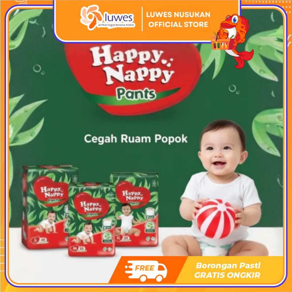 [PROMO] Pampers Happy Nappy Pants S40/M32/L28/XL24 Popok Celana Bayi