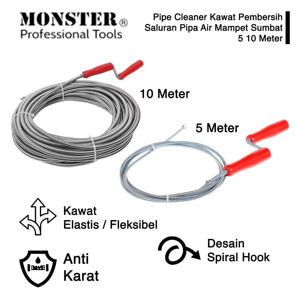 Pipe Cleaner Kawat Pembersih Saluran Pipa Air Mampet Sumbat 5 10 Meter H1425
