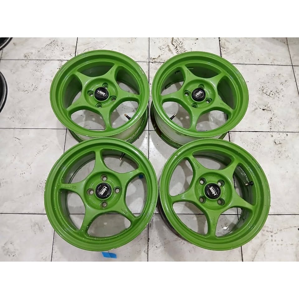 Velg Mobil Bekas ENKEI TULANG R15X7 Baut 4 PCD 4X100 Pnp Brio Agya Calya Sigra Ayla dll