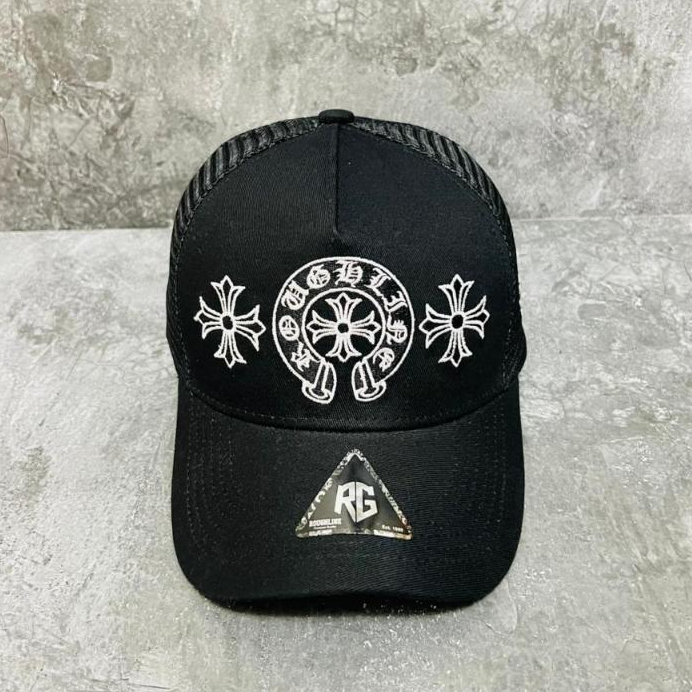 ROUGHLINE TOPI TRUCKER BLACK GOTIC CANGKOP PREMIUM