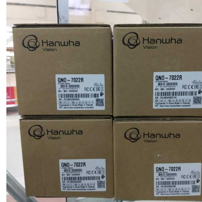 4MP IP Kamera CCTV Bullet Outdoor Infra Lensa 4mm Samsung Wisenet Hanwha Vision QNO 7022R
