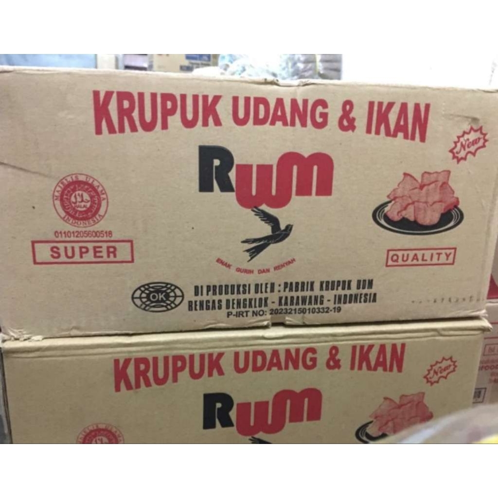 Kerupuk Udang Mede Walet RWM 1kg / krupuk udang RWM mede 1 kg / Kerupuk Udang Cemilan krupuk
