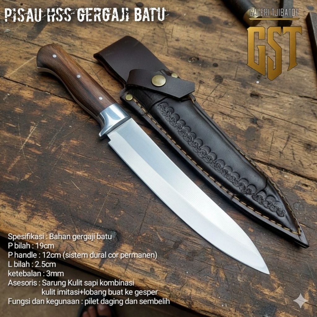 Pisau daging pisau dapur Bahan hss gergaji batu