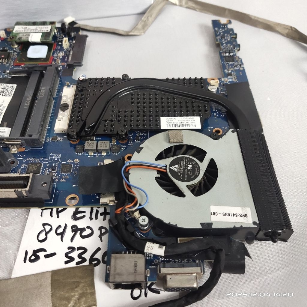 Mainboard Laptop Hp Elitebook 8470P + Processor I5-3360M Original