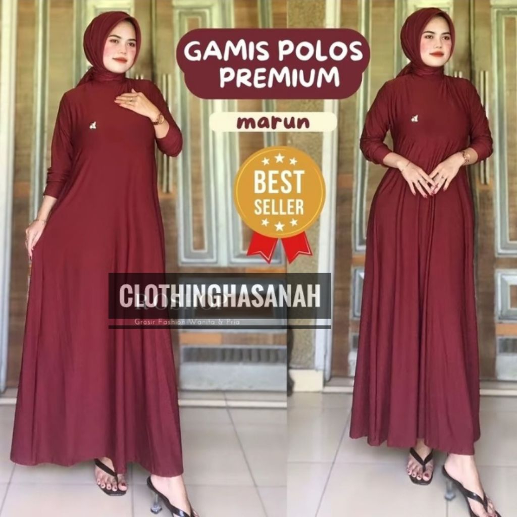 { PROMOSI GROSIR  } GAMIS JERSEY POLOS JUMBO XXXL // JERSEY PREMIUM TERMURAH Terlaris Dress Polos Fa