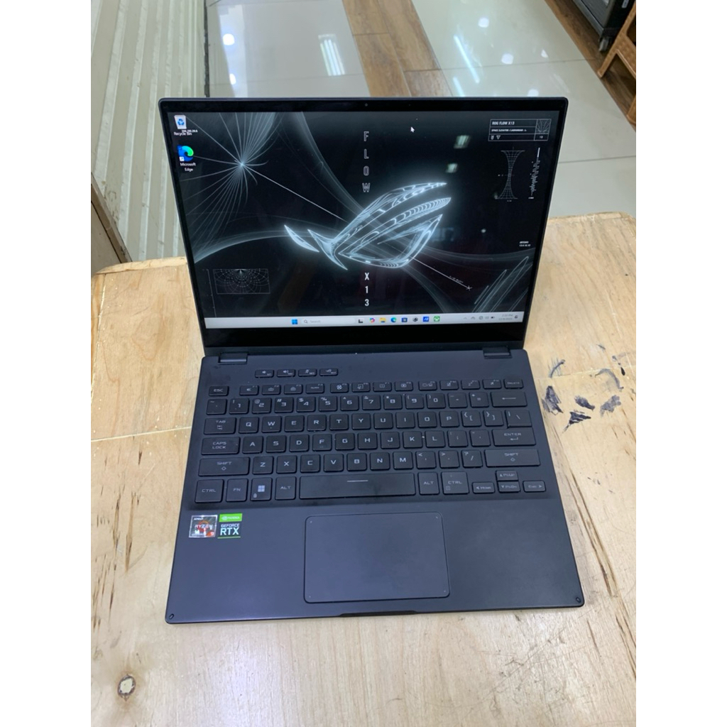 asus rog flow x13 ryzen 9 rtx 3050ti ram 16gb ssd 1tb mulus lecet pemakaian aja