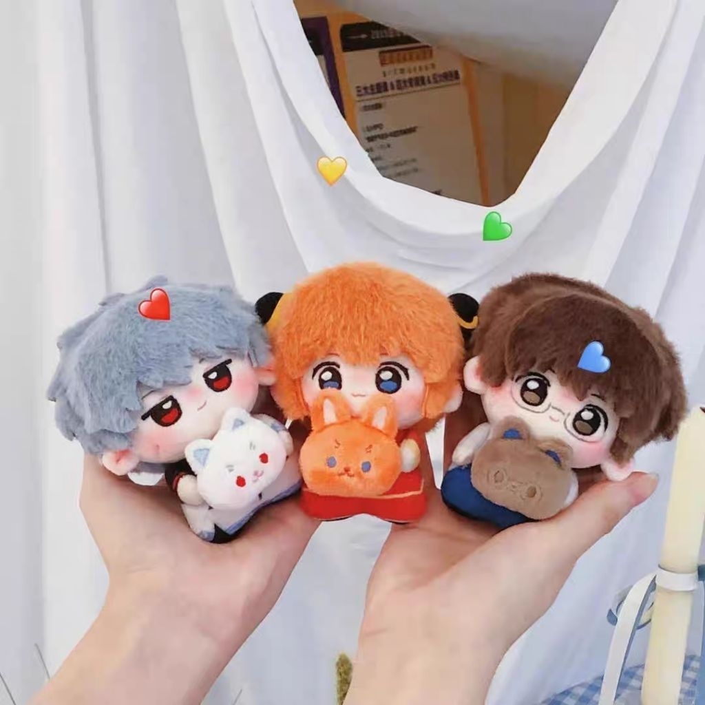 [PRE-ORDER]10CM Anime Gintoki, Shinpachi, Kagura Gintama Toys Gift Merchandise Anime Keychain Bag Ch