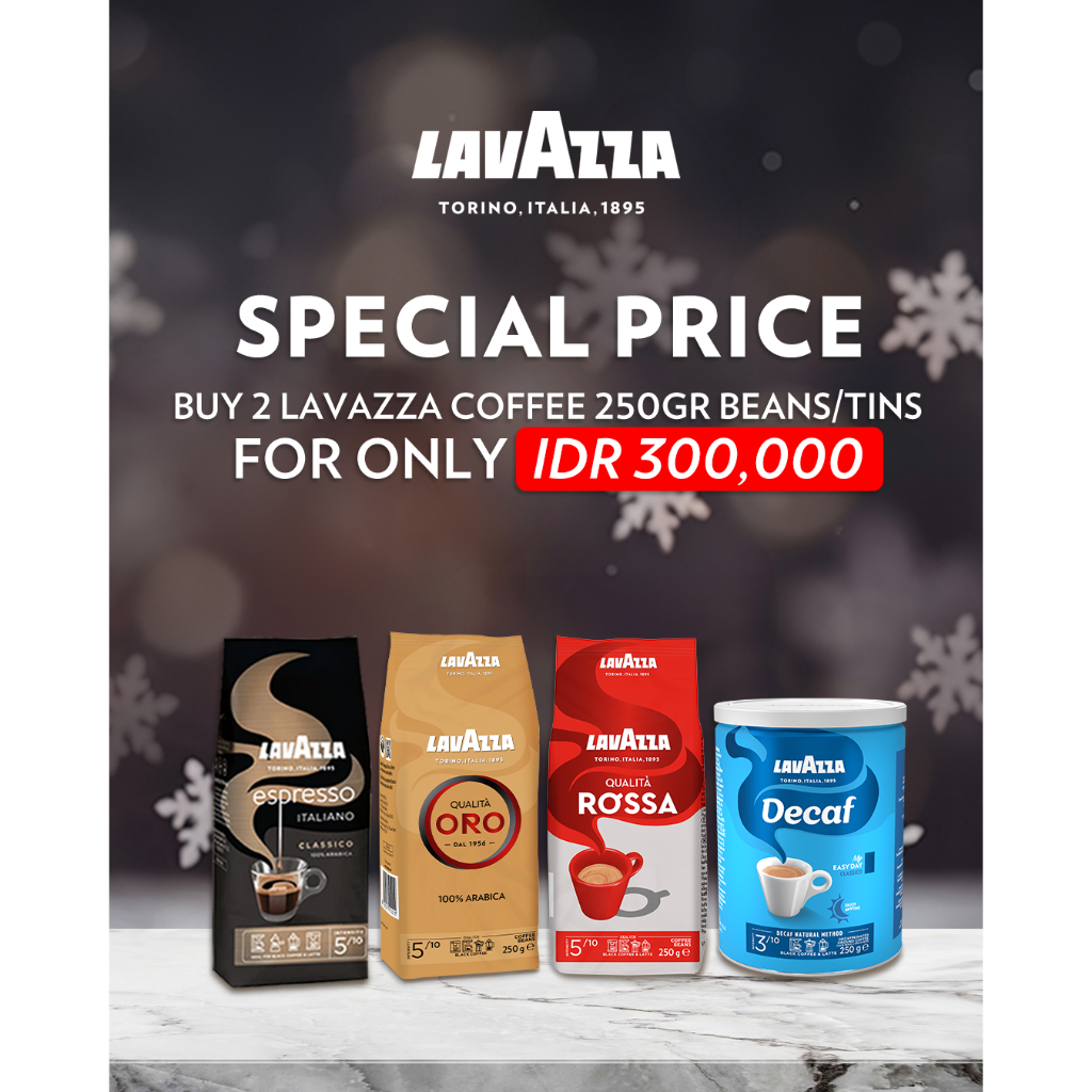 Lavazza Program December Deal's - Buy 2 Lavazza Coffee Bean or Ground 250 gr