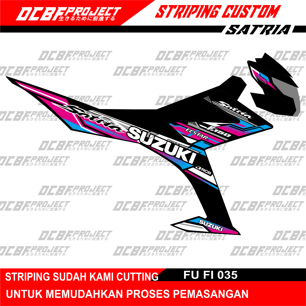 STRIPING CUSTOM SUZUKI SATRIA FU FI