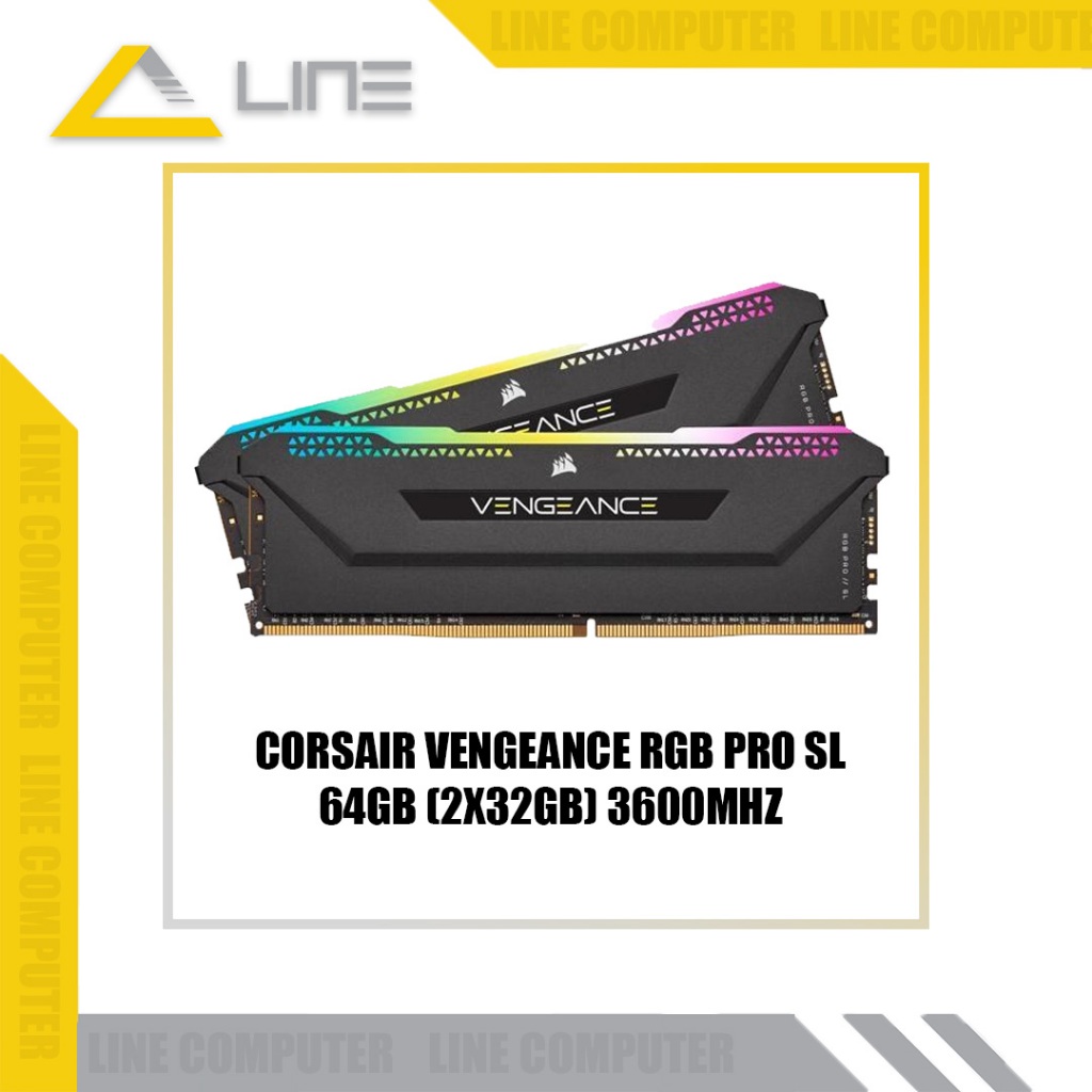 Corsair Vengeance RGB Pro SL 64GB (2x32GB) 3600Mhz