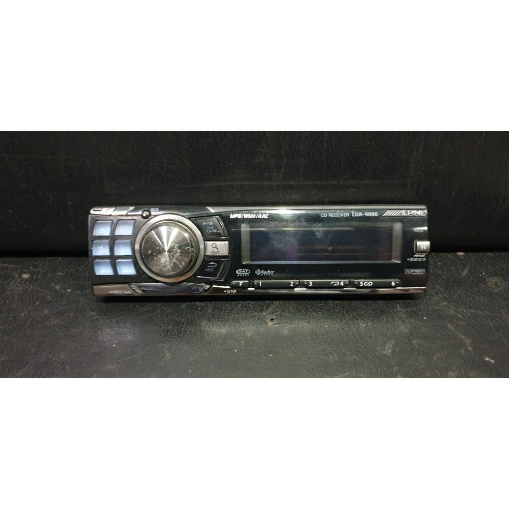 Front Face  muka Head Unit Alpine single din CDA 9886