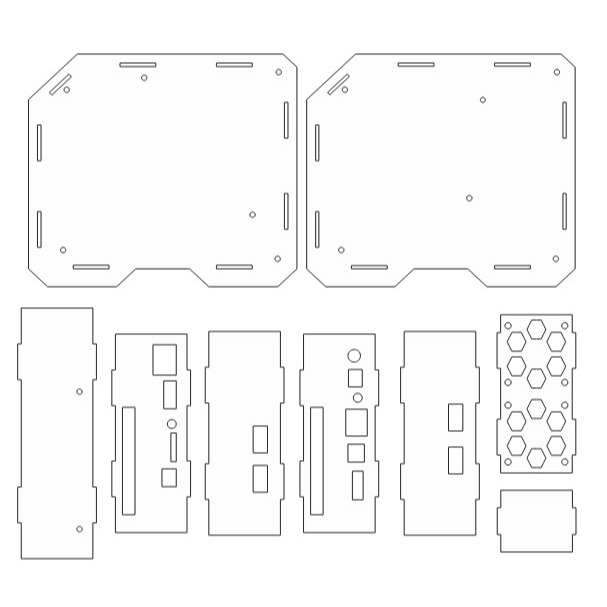 Akrilik Premium Casing STB HG680P/B860H | NAS & OpenWRT Ready