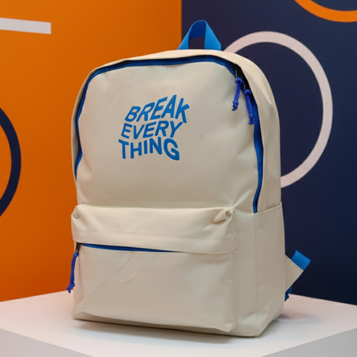 TAS PUNGGUNG ANAK SEKOLAH SD SMP TAS RANSEL DISTRO BREAK EVERYTHING ANAK CEWEK COWOK CANVAS BAGUS