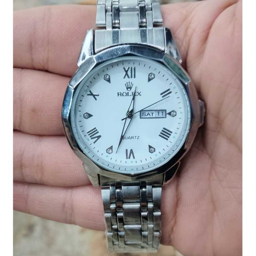 (TM) Jam Tangan Pria Seiko Romawi Rantai Tanggal Hari Aktif SK-121