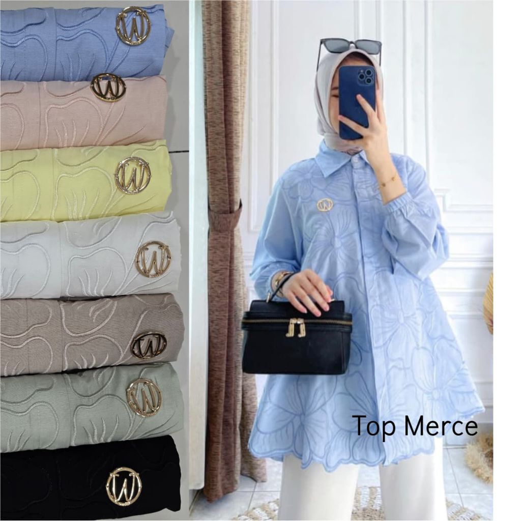 Top Merce Winody Update Fashion Terbaru Winody Atasan Wanita Kekinian Hijab friendly atasan wanita t
