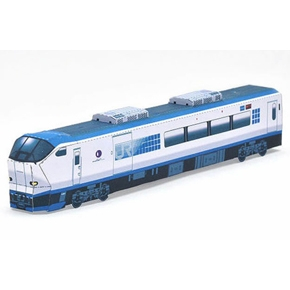 DIY Papercraft Kereta Api Japan Haruka Cetak Pola Kertas