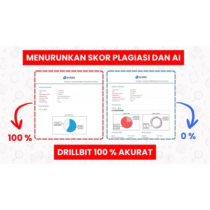 Parafrase Al Menurunkan AI skor Ai Turnitin DrillBit GptZero ZeroGpt dan AI detektor Lainnya  sesuai