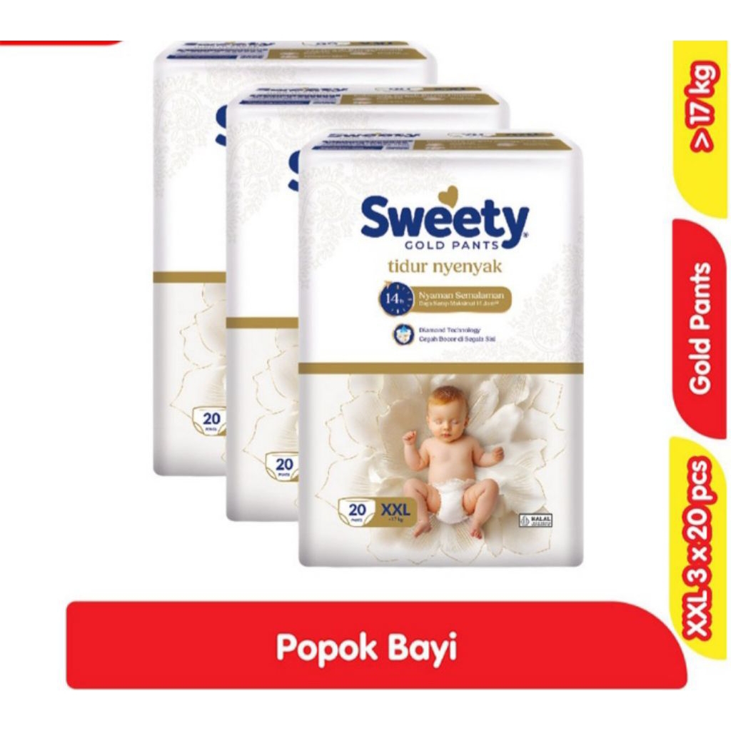 SWEETY GOLD PAMPERS BAYI POPOK ANAK