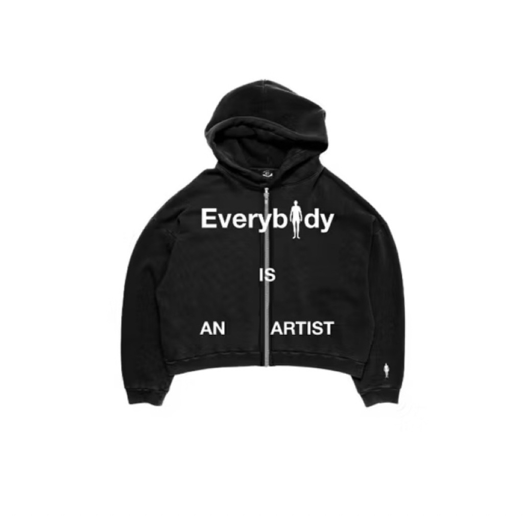MORTEILS EVERYBODY IS AN ARTIST ZIPPER