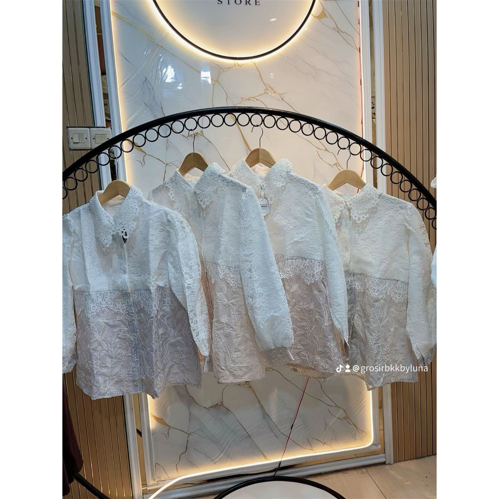 kemeja princes wanita full puring