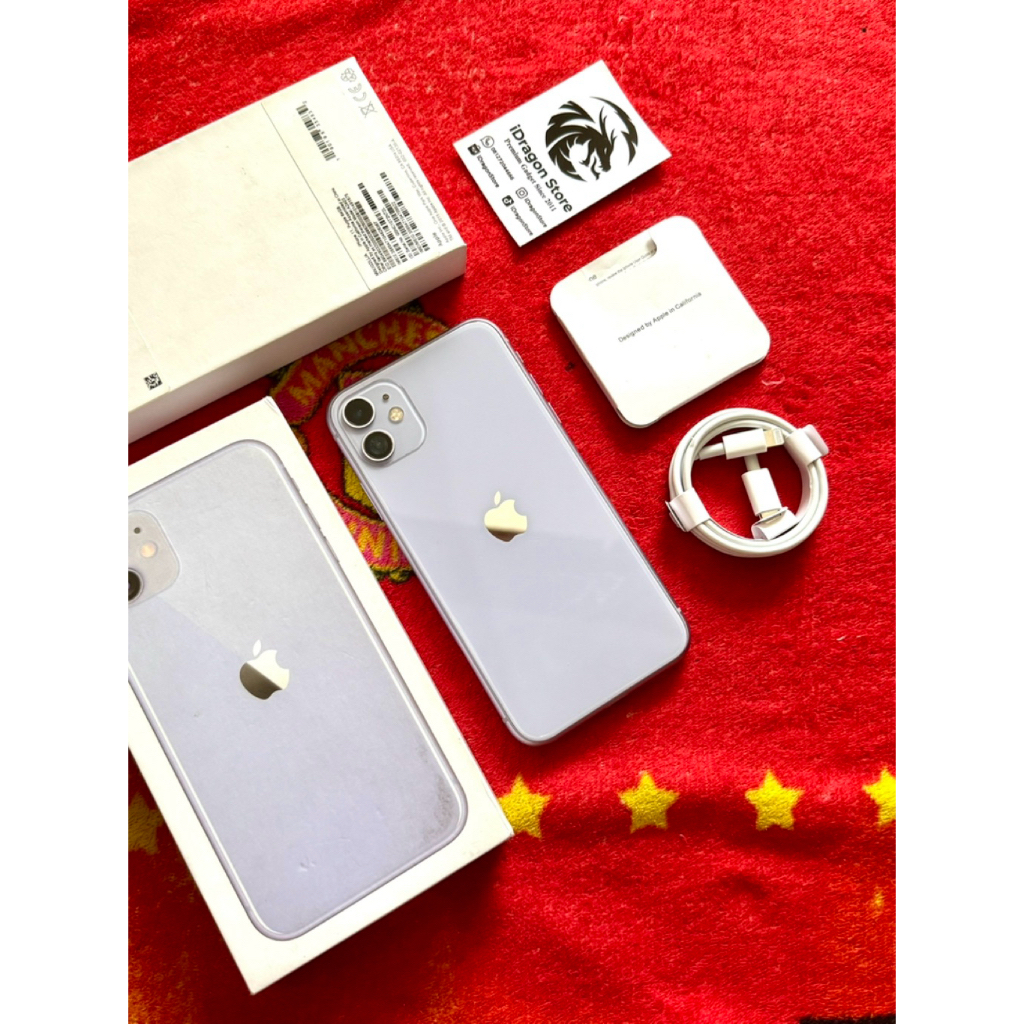 iphone 11 64gb Purple Fullset mulus