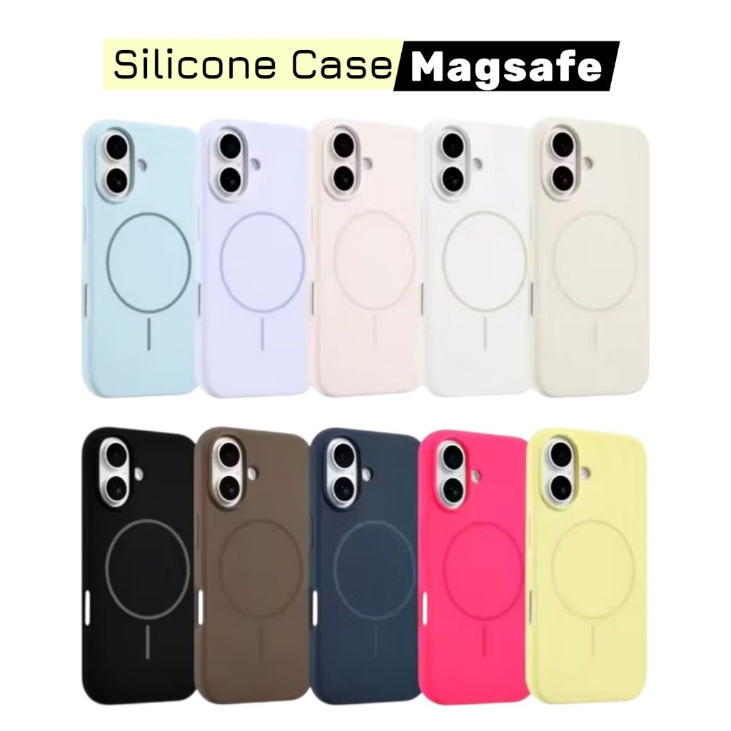 [PACKING BOX] Velvet Silicone Magsafe Case For iPhone 11 12 13 14 15 16 17 Pro Max Plus Promax AIR