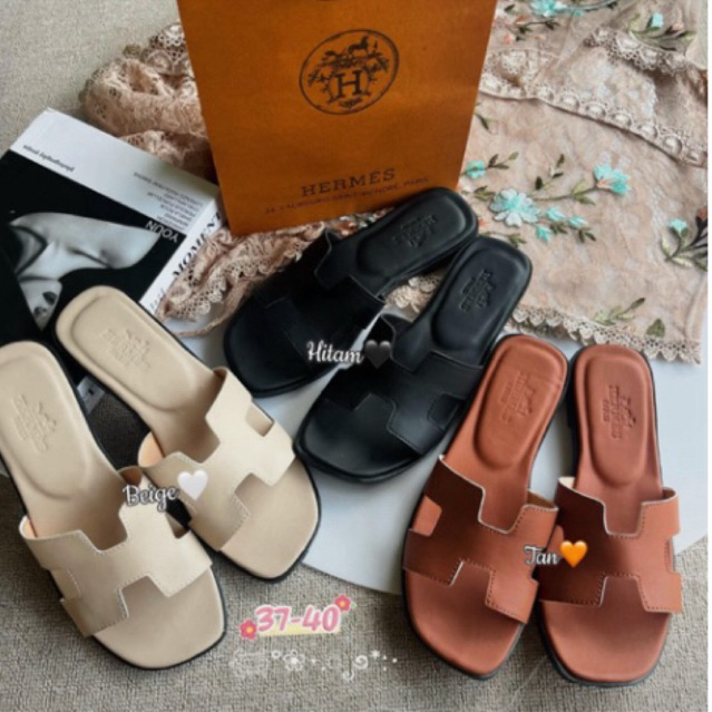 SANDAL WANITA SANDAL FLAT SANDAL WANITA MURAH FREE PAPERBAG+ POUCH PLASTIK