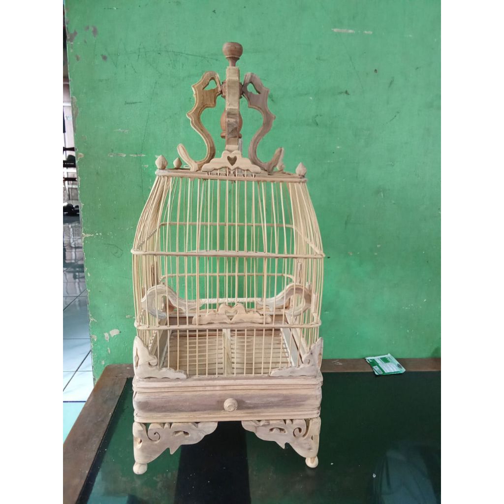 sangkar kotak /semi oval cungkok.