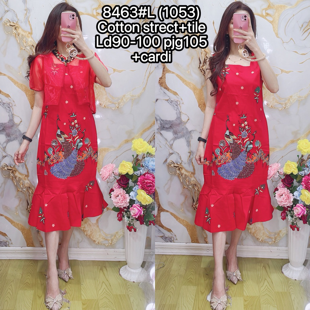 dress batik model cardigan dress batik