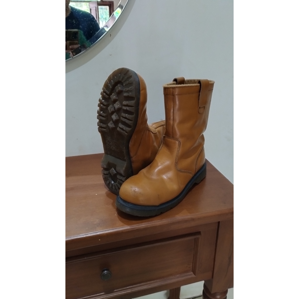 Dr Martens Industrial Pull-On Safety Work Boot Made In England - Size 41 / 26 CM