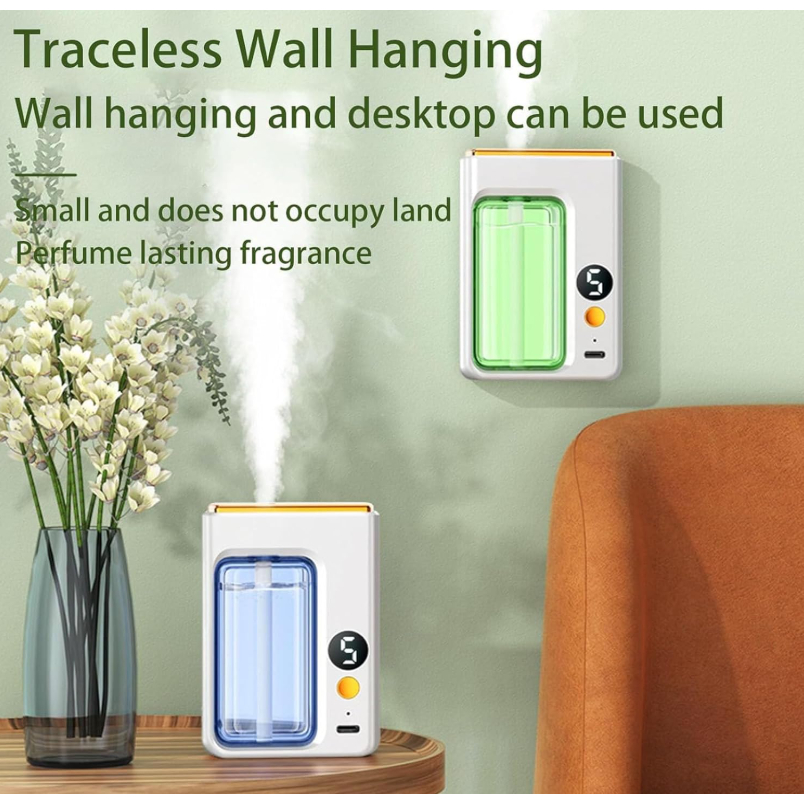 Mesin Pengharum Otomatis Pengharum Minyak Esensial Aroma Alami Pelembap Parfum Isi Ulang untuk Kamar