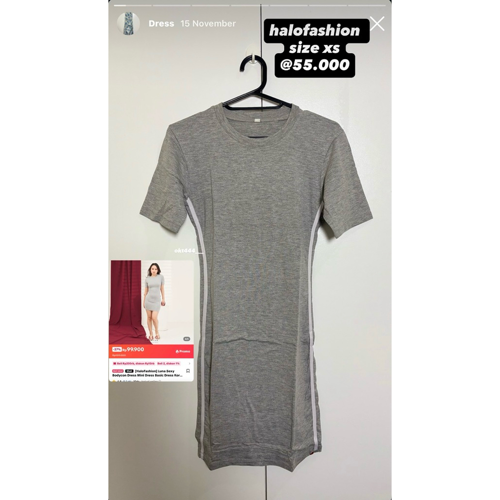 PL Dress Sexy Wanita Pendek HaloFashion