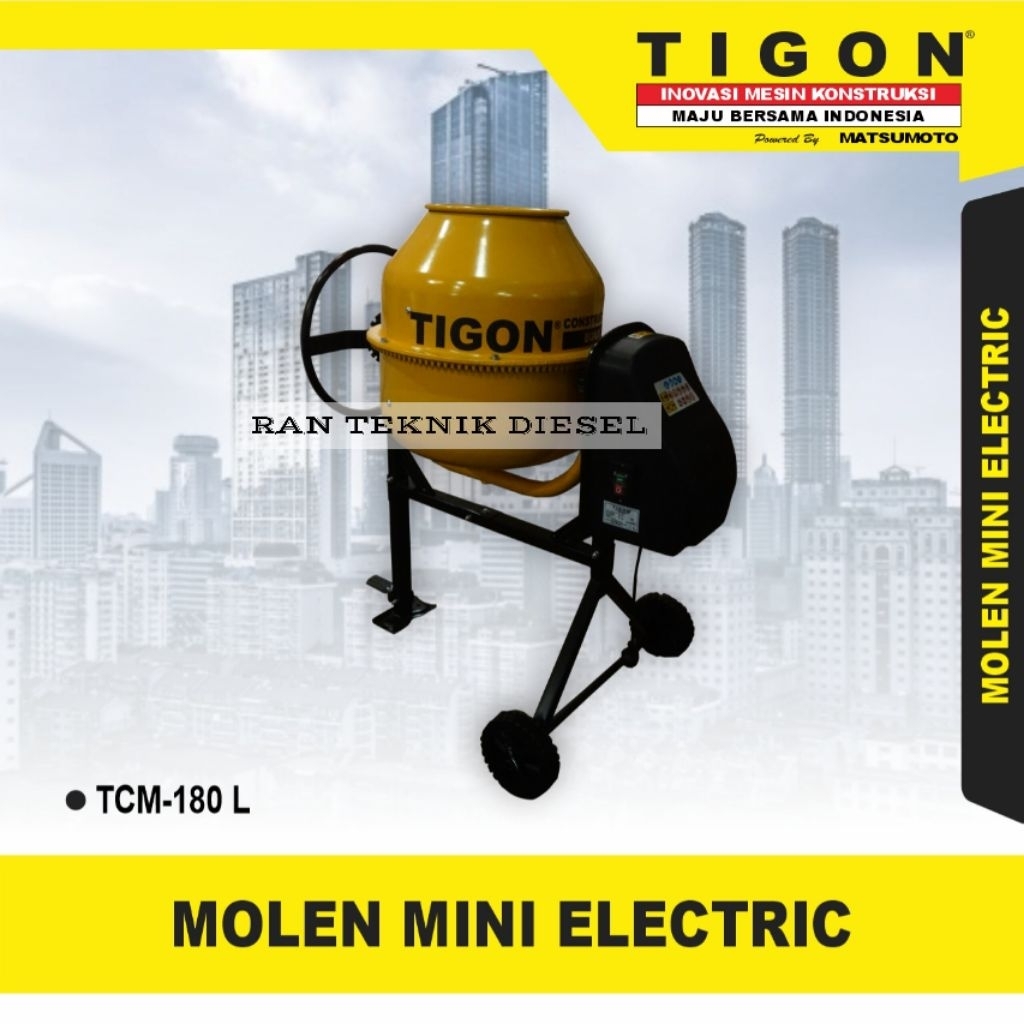 Mesin Molen Mini Electric TIGON TCM 180 L