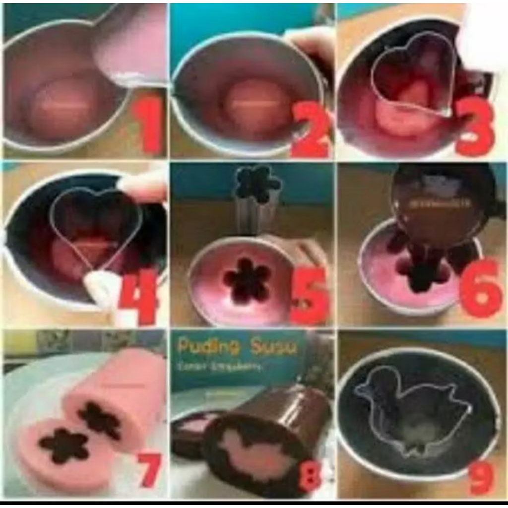 loyang puding/ ager tabung berkarakter