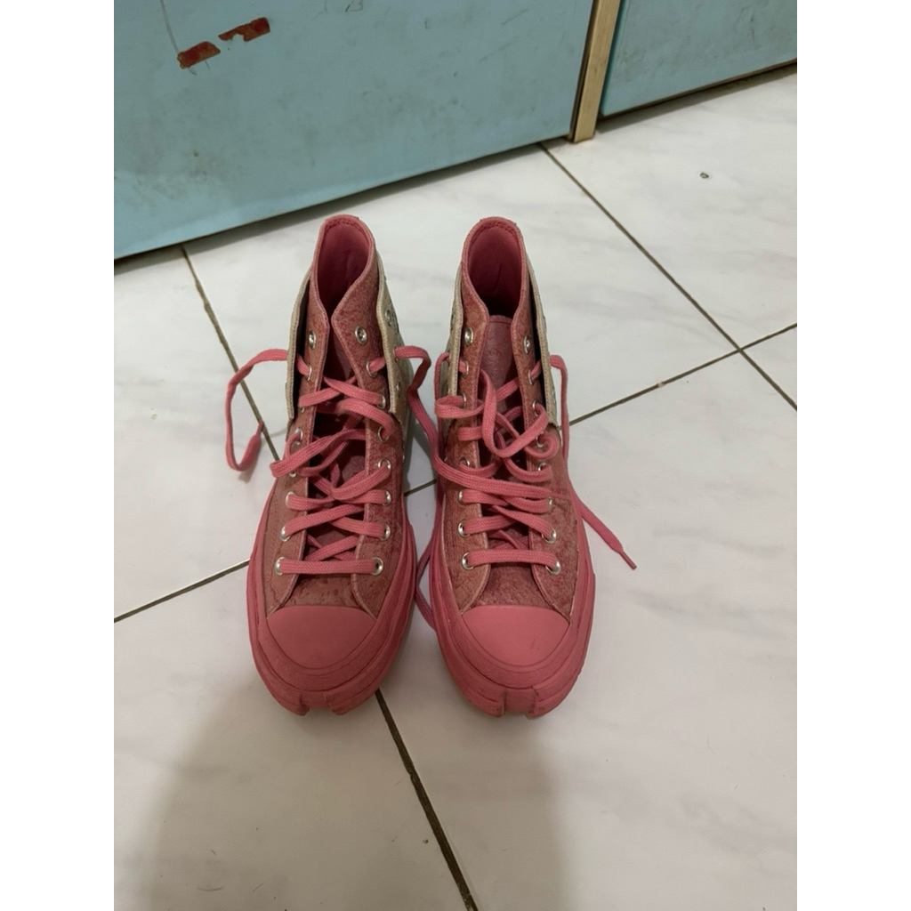 Preloved Converse x Feng Chen Wang Chuck 70 High 2in1 Quartz Pink - Sepatu Sneakers Wanita Pria