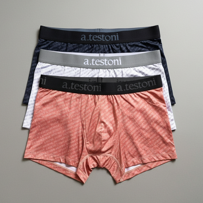 A.Testoni Celana Dalam Boxer Pria Original
