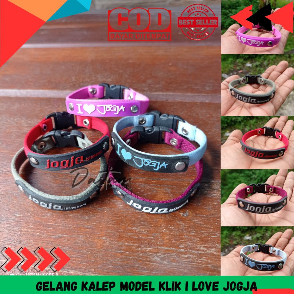 Gelang klip motif Jogja souvernir Malioboro oleh oleh khas Jogja