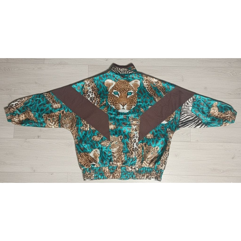 jaket vintage japan aop leopard la moda goji