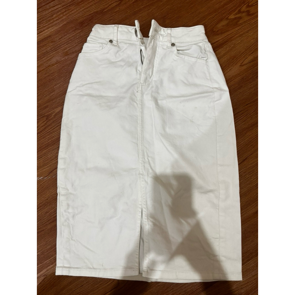 preloved Jeans Rok Putih XS