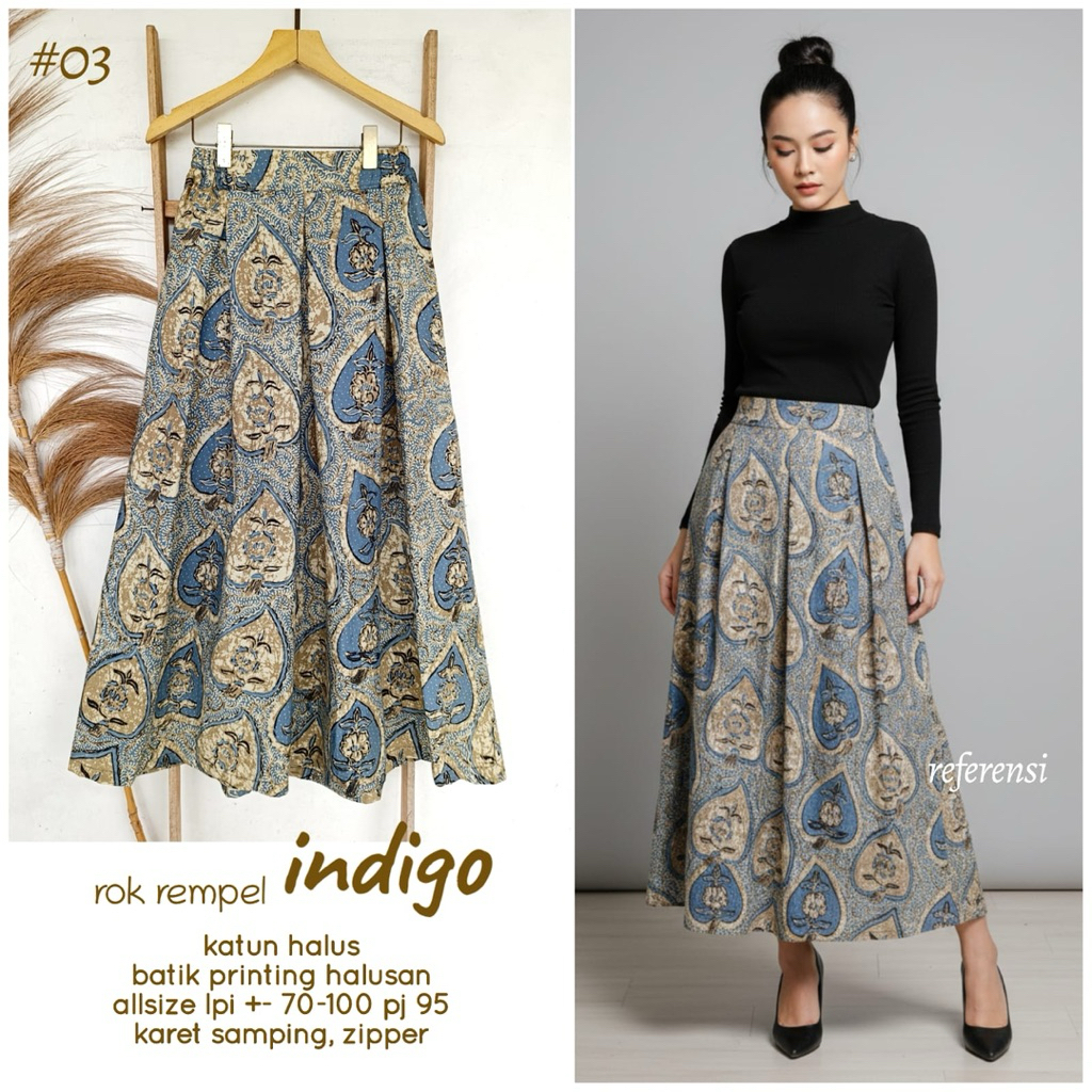 Oneset batik.Rok batik rempel. rok batik. atasan batik. batik kerja. blouse batik. blus batik