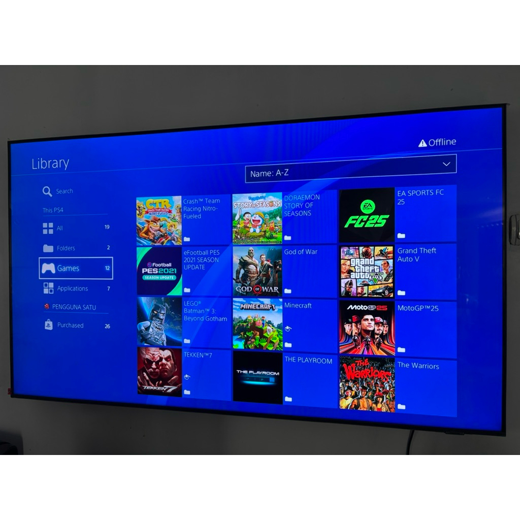 Playstation 4 black Tidak perlu internet Full Game PES update GTA 5 GOW dll ps 4