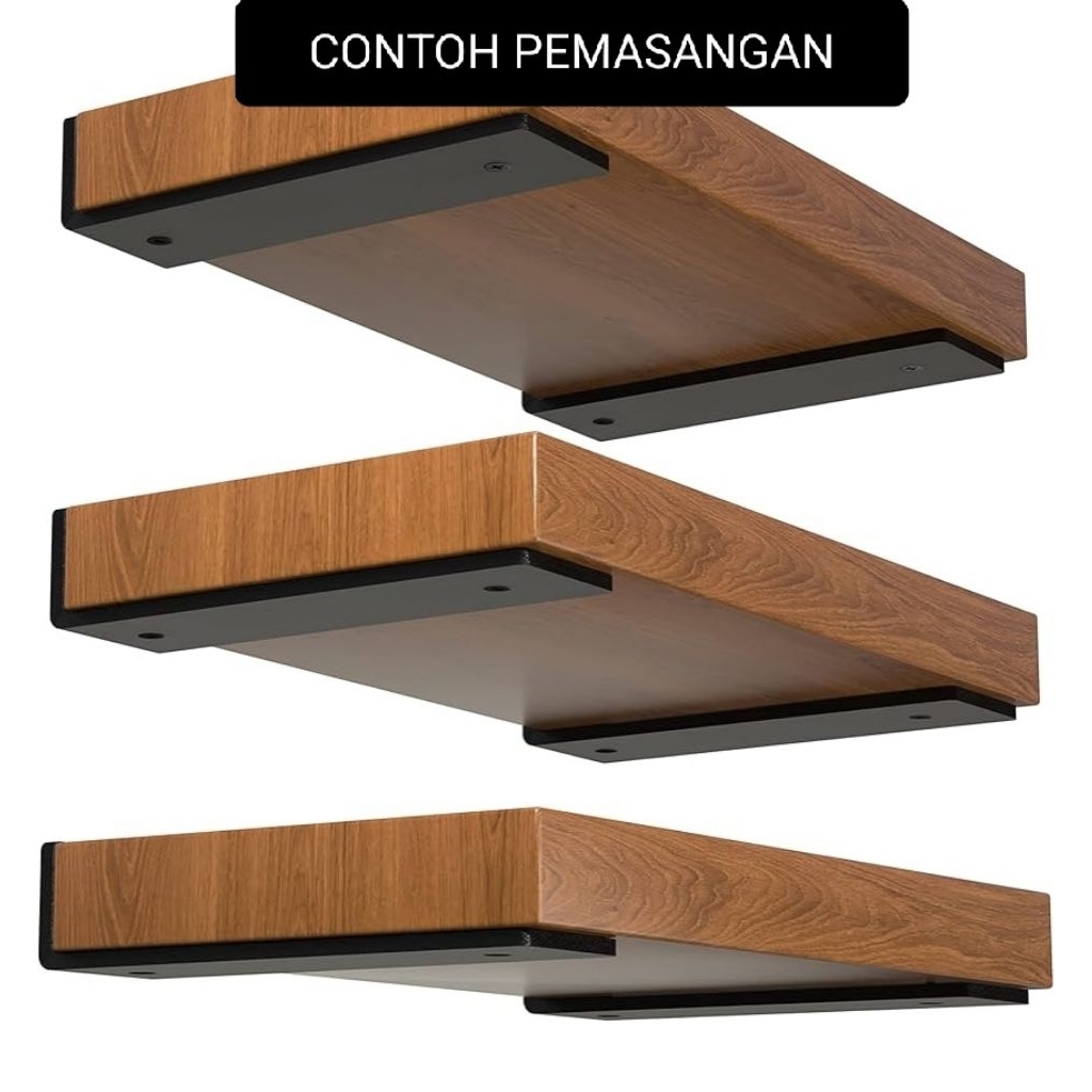 BESIKU Bracket Ambalan Siku Besi Penyangga Ambalan