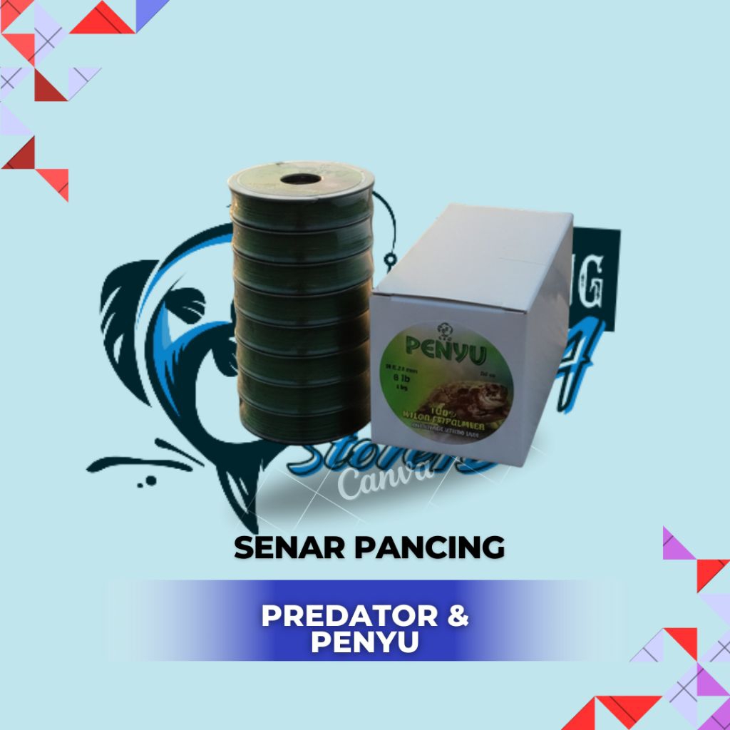 Senar Pancing Perdator / Penyu 50 Meter