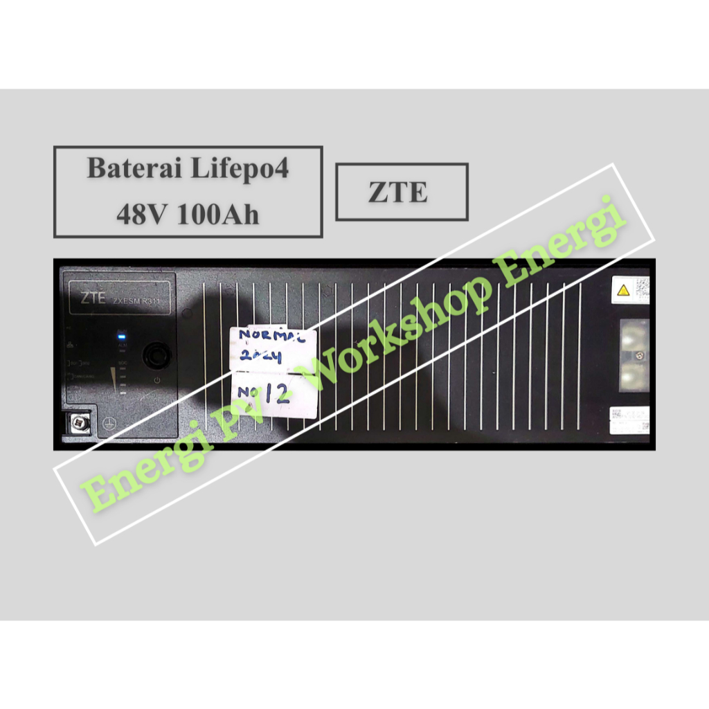 Baterai LiFePO4 48V 100Ah ZTE