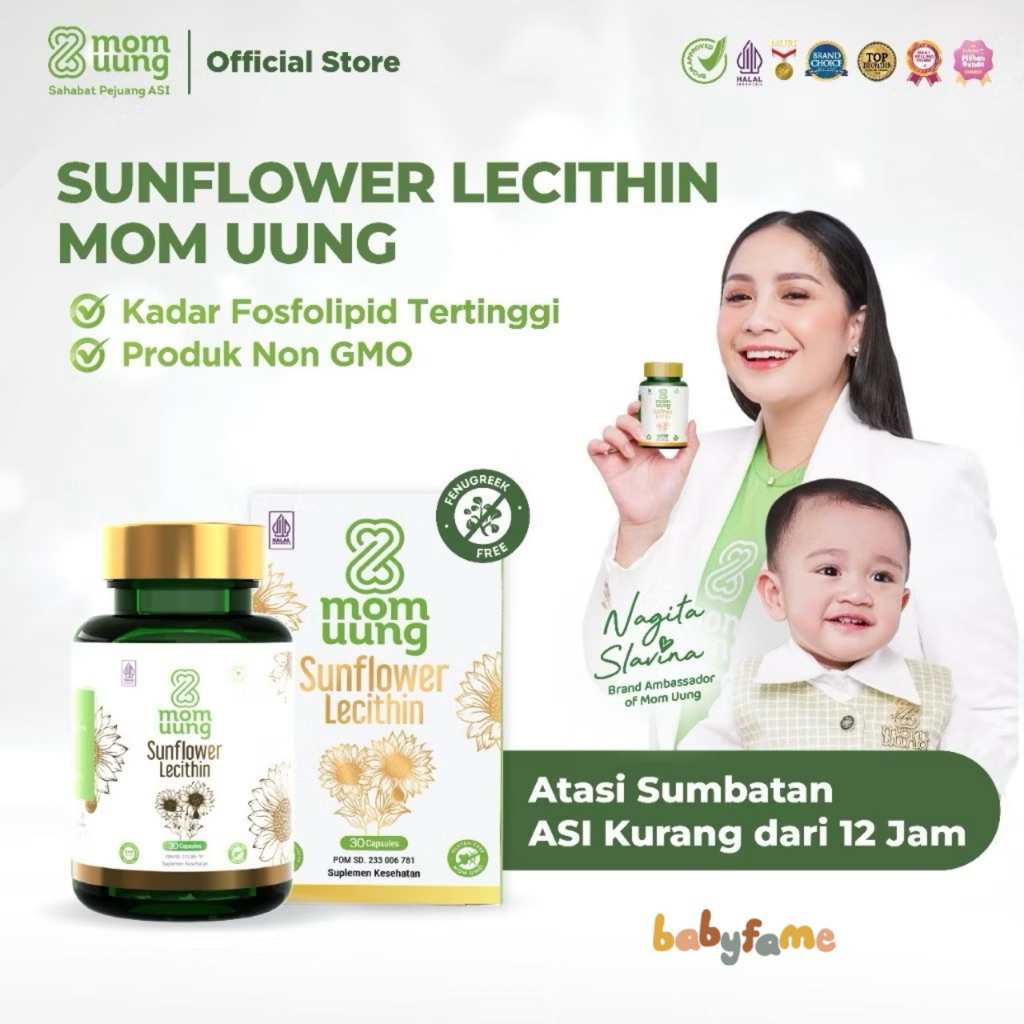 MOM UUNG SUN FLOWER LECTION | SUPLEMEN & VITAMIN | 30 KAPSUL | ASI BOOSTER