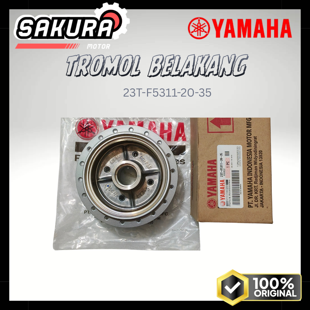 23T ORIGINAL YAMAHA TROMOL BELAKANG / 23T-F5311-20-35 / FIZ-R - VEGA R